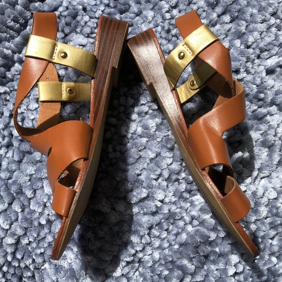 Limelight brown strappy sandal size 6 - Picture 3 of 4